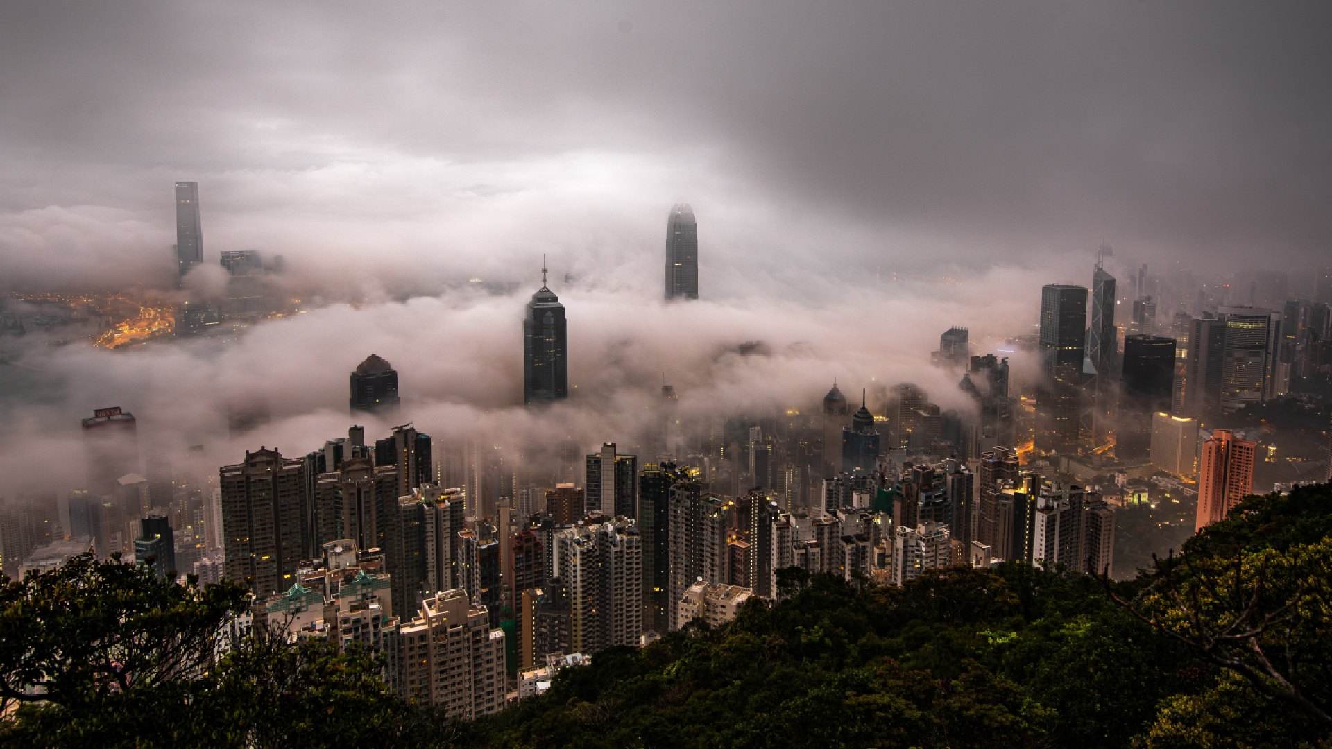 skyscrapers-city-covered-mist